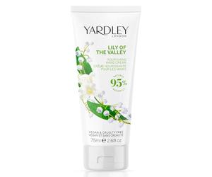 Crema de manos Yardley London Lily of the Valley para mujer, con un ligero aroma floral, manteca de karité y aceite de girasol que ayuda a suavizar manos y uñas para un aspecto cuidado - 75 ml