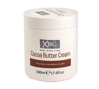 Crema de manteca de cacao XBC (3 x 500 ml) grande para nutrir y suavizar la piel seca