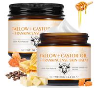 Crema de manteca de ricino y aceite de incienso, Crema facial de manteca y miel con incienso, iluminadora de la piel, Hidratante corporal para todo tipo de pieles (2)