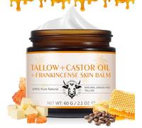 Crema de manteca de ricino y aceite de incienso, Crema facial de manteca y miel con incienso, iluminadora de la piel, Hidratante corporal para todo tipo de pieles (1)