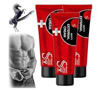 Crema De Masaje Para Hombres Energy Strength, Potente Efecto Retardante Nocturno De Larga Duración, Potente Efecto Revitalizante Externo, Fórmula Naturalmente Potente (3pcs)