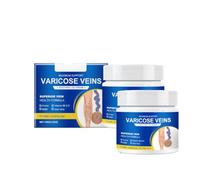 Crema de Masaje para Varices,Alivio Rápido para Piernas Cansadas y Pesadas,Tratamiento de las Arañas Vasculares,Textura Ligera,Para Largos Períodos De Estar De Pie En,100g*2pc