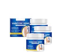Crema de Masaje para Varices,Alivio Rápido para Piernas Cansadas y Pesadas,Tratamiento de las Arañas Vasculares,Textura Ligera,Para Largos Períodos De Estar De Pie En,100g*3pc