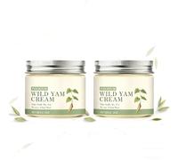 Crema de Masaje Premium Wild Yam para Mujeres - Calma la Piel y Soporta, Cuidado Diario para PMS, Menopausia Y Todas Las Edades, Ingredientes Naturales con Formulados, 60g / 2,12oz (2PCS)