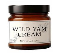 Crema de ñame salvaje para equilibrar hormonas, ingredientes naturales, crema hidratante de ñame para mujeres, 60g, 1 ud...
