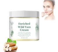 Crema de ñame silvestre orgánica, crema de ñame silvestre, crema de ñame silvestre enriquecida orgánica, humectante para la piel, crema de raíz de ñame silvestre para hombres (PC1)