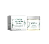 Crema de ñame silvestre orgánica, hidratante facial y corporal, crema de ñame silvestre para el equilibrio hormonal, adecuada para la salud general de hombres y mujeres.