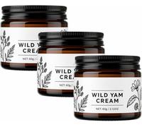 Crema de ñame silvestre para el equilibrio hormonal, cremas corporales hidratantes con vitamina E, aloe vera, lavanda y aceite de coco, loción facial y corporal para piel seca.,3pcs