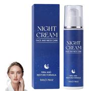 Crema de noche con fórmula firme y restauradora, fórmula firme y restauradora, crema facial antiarrugas hidratante, nutre y aprieta profundamente, para rostro y cuello (1 Pcs)