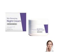Crema de noche hidratante con péptidos, cremas faciales reparadoras instantáneas de colágeno para día y noche, loción nutritiva antiarrugas con péptidos, humectante, reparadora (1PC)