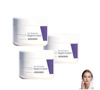 Crema de noche hidratante con péptidos, cremas faciales reparadoras instantáneas de colágeno para día y noche, loción nutritiva antiarrugas con péptidos, humectante, reparadora (3PCS)