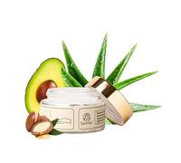 Crema de Noche Natural Àcido Hialurónico, Retinol & Niacinamida Suntribe / 50 ml - Triple efecto Antienvejecimiento, Ecológica, 100% Natural, Hidratante, Aceite de Argán y Aloe Vera - Sin perfume