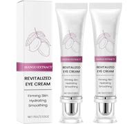 Crema de ojos de mango, contra ojeras y bolsas de los ojos, crema hidratante y reafirmante con manteca de karité y extracto de mango, esencia antiarrugas para la zona de los ojos, 15 g (2 unidades)