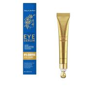 Crema de ojos Instant Firmx, 6% de cafeína para ojos contra ojeras e hinchazón, retinol y ácido hialurónico, blanqueador de ojos para debajo de los ojos, cuidado antiedad para arrugas y líneas finas