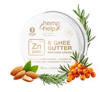 Crema de Óxido de Zinc Natural 100ml - Calma Irritaciones, Acné, Eccema y Rozaduras del Pañal - Con Ghee, Colostro, Aceite de Almendras y Espino Amarillo - Sin Plástico, Dermatológicamente Probada