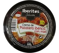 Crema de Patatera Ibérica con Miel Iberitos 140g | Untable Tradicional de Extremadura | Sabor Ibérico con Toque Dulce de Miel | Lista para Consumir