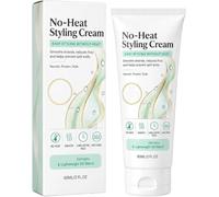 Crema de peinado para secado al aire, crema antiencrespamiento sin calor y acondicionador sin aclarado; fórmula ligera, nutritiva y suavizante que realza la textura（1pcs）