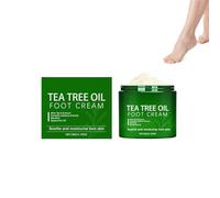 Crema De Pies De Aceite De árbol De Té, Bálsamo Para Pies, Rico En Esencia De Aceite De árbol De Té, Para Pies Secos Agrietados, Hidratante Y Reparadora Para Talones, Manos Y Codos, 50g
