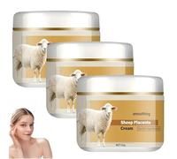Crema de Placenta de Oveja 50 g - Crema facial antienvejecimiento para suavizar las arrugas y reafirmar la piel - Hidratación intensa con ingredientes suaves para rostro y cuello (3Piezas)