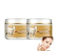 Crema de Placenta de Oveja: Su fórmula profundamente hidratante deja la piel nutrida, suave y fresca, mejorando el tono, la textura y la luminosidad general, para una piel más tersa. (2Piezas)