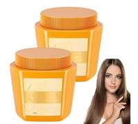 Crema de proteína capilar, crema nutritiva con esencia de aminoácidos, mascarilla reparadora, crema nutritiva, mascarilla reparadora para cabello seco y dañado (2 piezas)