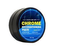 Crema de pulido para cromo: restaurador de cromo para todo uso, limpiador antioxidante, barniz metálico seguro para pintar, compuesto de acabado brillante con fácil aplicación | Solut