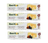 Crema de Queso con Frutos Rojos Iberitos - 4×23 g Pack x4 (16 tarrinas) | Untable Gourmet | Queso Suave con Toque Dulce | Ideal para Desayunos, Brunch y Aperitivos
