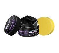 Crema de reparación de cuero para coche - Pasta premium para reparación de arañazos y desgaste, producto de cuidado de cuero duradero, limpiador portátil fácil | Kit perfecto para asientos de coche