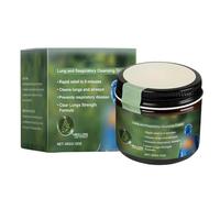 Crema de reparación pulmonar, producto de limpieza pulmonar, crema de cuidado respiratorio, fácil aplicación, promueve un producto de limpieza de circulación mejorada para mejorar la vida saludable