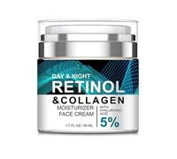 Crema de retinol avanzada para la cara, crema hidratante de colágeno para la cara con 5% de ácido hialurónico, reducción de arrugas y líneas finas, crema reafirmante, 50 ml