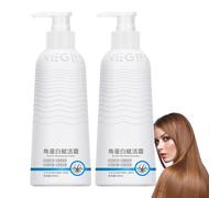 Crema de revitalización de queratina, queratin boost despertar el cabello, acondicionador de licencia para suavizar el cabello para mujeres, acondicionador de enriquecimiento (2pcs)