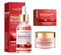 Crema de Sangre de Dragon Facial 2 Piezas, Dragon Blood Cream, Suero Antiarrugas Sangre de Dragón, dragon 's Blood Easy Cream, Reafirmante, Piel Hidratante, Ilumina el Tono de la Piel