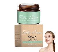 Crema de sebo bovino forrada, crema hidratante para cara y cuerpo, bálsamo de absorción rápida para pieles secas y sensibles, crema de sebo de ganado multiusos, cara y cuerpo (1 unidad)