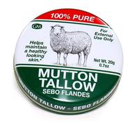 Crema de sebo de cordero Germa - Hidratante 100 % puro Sebo Flandes para manos y alivio de quemaduras solares. Cuidado de la piel para adultos. 0