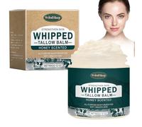 Crema de sebo de res, humectante de sebo de res, loción natural, bálsamo de sebo de res alimentado con pasto, para el cuidado de la piel de la cara y el cuerpo, para pieles sensibles (1 unidad)