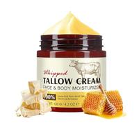 Crema de sebo de vacuno, crema de carne de res orgánica, crema de tallo con lágrimas, bálsamo de miel, nutritiva y reafirmante, crema hidratante para cara y cuerpo, crema de grasa de vacuno natural