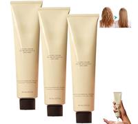 Crema de Secado al Aire para Cabello Rizado, Crema de Secado al Aire sin Calor, Control del Frizz y Textura Natural, Cremas Hidratantes para Peinar, Sin Enjuague Ligero para Todo Tipo (3 piezas)