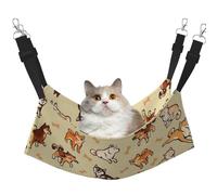 Crema de Shiba Inu,Hamaca Colgante para Gatos, Suave, de Doble Cara, para Perros pequeños y Mascotas.,M