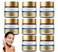 Crema de suero reafirmante facial, crema hidratante con colágeno para pieles jóvenes, hidratante y reafirmante, aceite esencial de suero antiedad con péptidos y colágeno. (8 unidades)