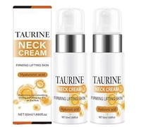 Crema de taurina para el cuello, crema reafirmante para el cuello, hidrata y reafirma la piel, ideal para piel flácida, arrugas y líneas de expresión (2PCS)