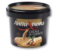 Crema de Turrón de Jijona para Untar y cocinar - 350 gramos - Marca Antiu Xixona - Directa para consumir - Muy utilizada para elaborar postres y salsas de turrón de Jijona