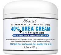 Crema de urea 40 % más ácido salicílico, 130.4 g, crema de manos removedor de callos para pies secos agrietados, manos, talones, codos.