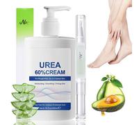 Crema de urea 60 % - 200 ml para cuidado de pies muy secos, crema hidratante y antidesgarros, crema de manos con aceite de cuidado de uñas, crema para pies agrietados, talones y codos
