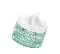 Crema de urea al 50% para pies con coco de 5.3 onzas || Crema para pies y manos máxima fuerza con 2% de ácido salicílico, árbol de té y aloe vera para hidratación profunda y eliminación de callos