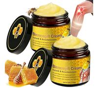 Crema de veneno de abeja veneno de abeja, 2 unidades de pomada de veneno de abeja, crema articular de veneno de abeja, gel natural para espalda, cuello, rodillas, calmante profundo, beefyuab gyua