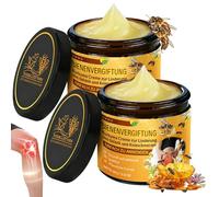 Crema de veneno de abeja veneno de abeja, 2 unidades de pomada de veneno de abeja, crema articular de veneno de abeja, gel articular natural para espalda, cuello, rodilla, profundo nutriente, calmante