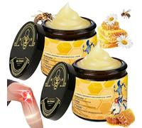 Crema de veneno de abeja veneno de abeja, 2 unidades de pomada de veneno de abeja, crema articular de veneno de abeja, gel articular natural para espalda, cuello, rodilla, profundo humeante, suave