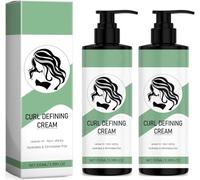 Crema Definidora de Rizos, Loción Desenredante y Potenciadora de Rizos, Crema Suavizante Definidora para Cabello Ondulado, Antifrizz de Larga Duración, para Todo Tipo de Cabello