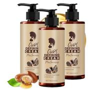 Crema definidora de rizos para cabello rizado y ondulado, fórmula hidratante antifrizz, crema para rizar cabello ondulado, fórmula potenciadora de larga duración con hidratación nutritiva (3Pcs)