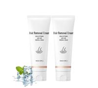 Crema depilatoria aromática y suave de fórmula versátil, crema depilatoria indolora, fórmula suave, para hombres y mujeres de todo tipo de piel,cucumber,2pcs